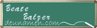 Beate Balzer Visitenkarte